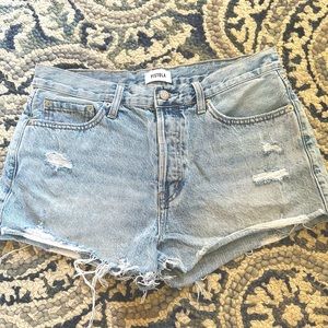 Pistola women’s high rise denim shorts